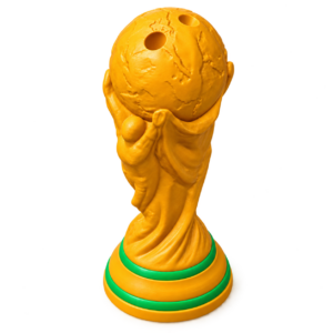 Trophée WorldCup Football – Porte-clés représentant le célèbre trophée World Cup avec relief détaillé.