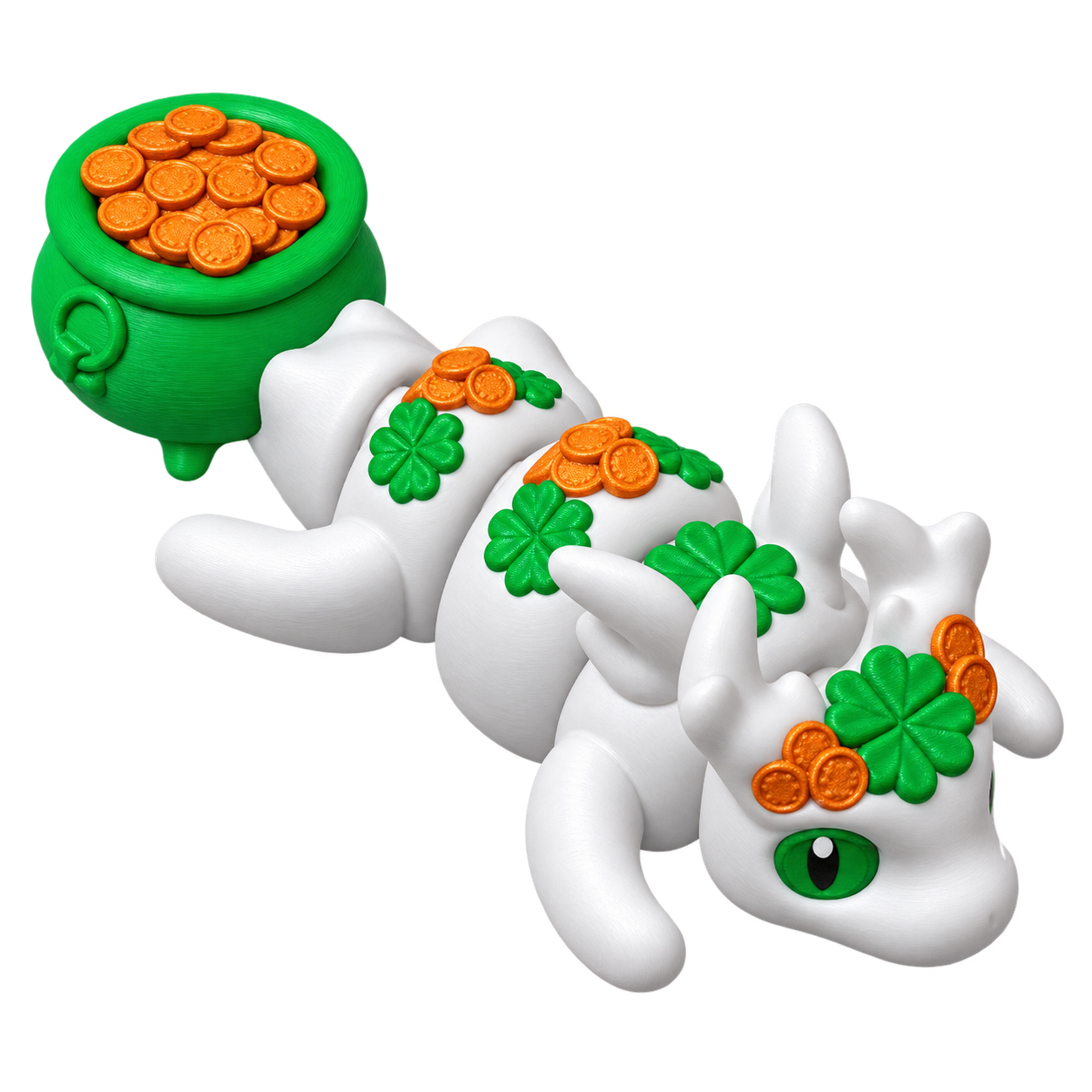Mini Dragon Lucky – Dragon Lucky articulé Print-in-Place symbole de chance