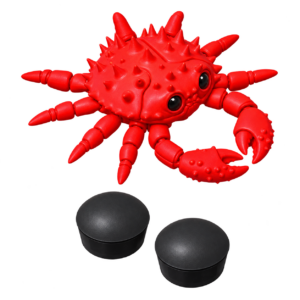 Crabe articulé – Crabe articulé Print-in-Place avec pinces mobiles et mouvements particulièrement réalistes.
