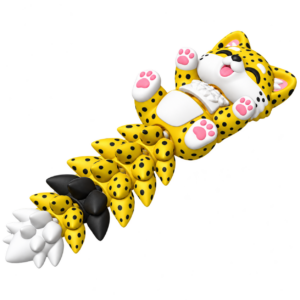 Fluffy Guépard articulé – Guépard Fluffy articulé Print-in-Place avec texture réaliste et queue très mobile.